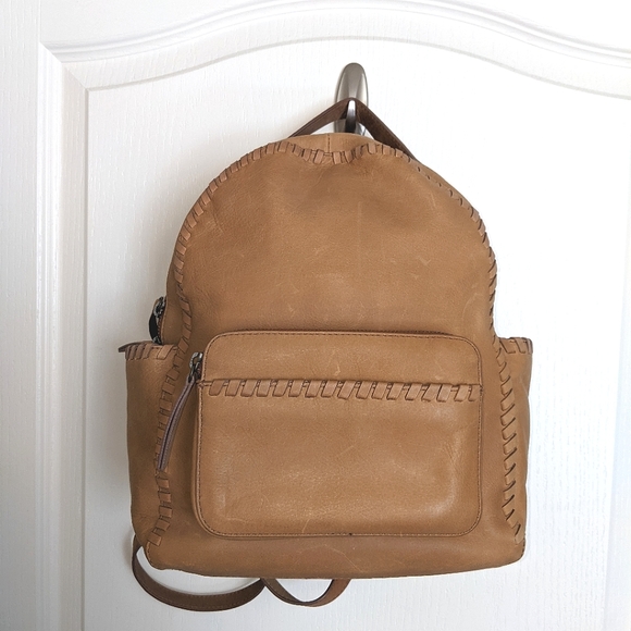 poshmark leather backpack